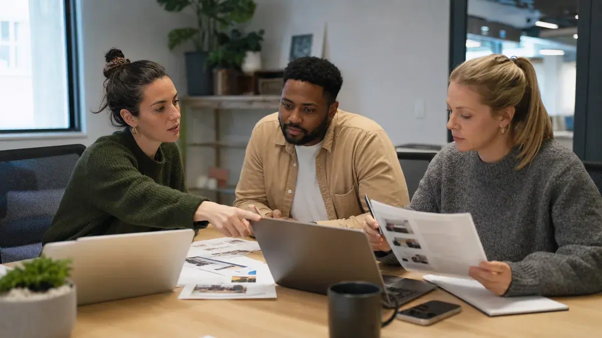 Marketplace moderation team reviewing listing photographs and details