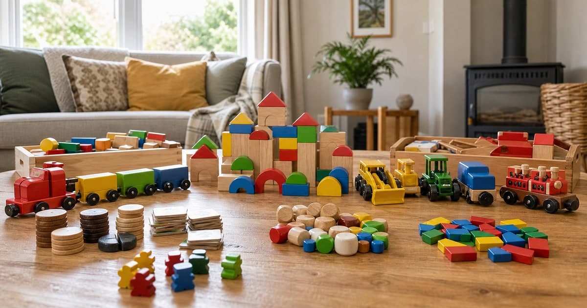 Clean complete used toys organised by age for resale in Ireland