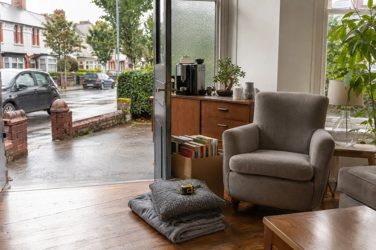 Second-hand furniture and household goods ready for collection from a Cork home