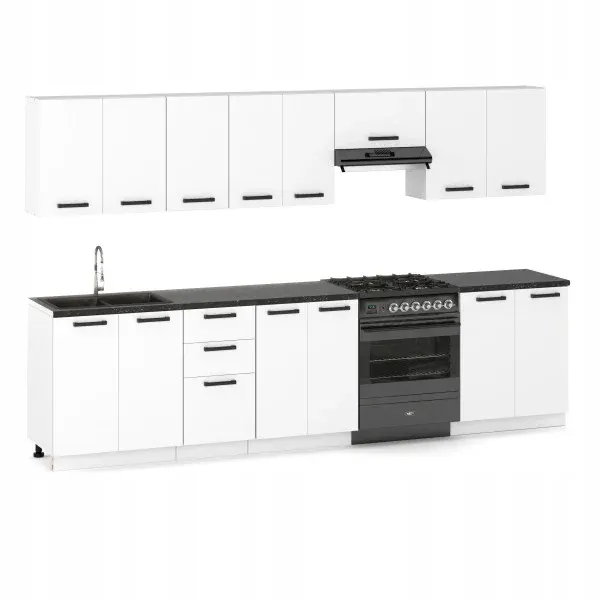 320 cm Modern Finish MILAN Complete Kitchen Set with Worktop, photo 1