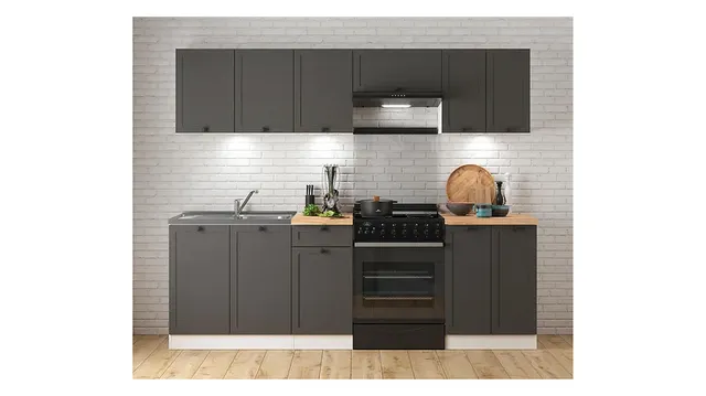 240 cm Graphite Junona Line Complete Kitchen Set, photo 1
