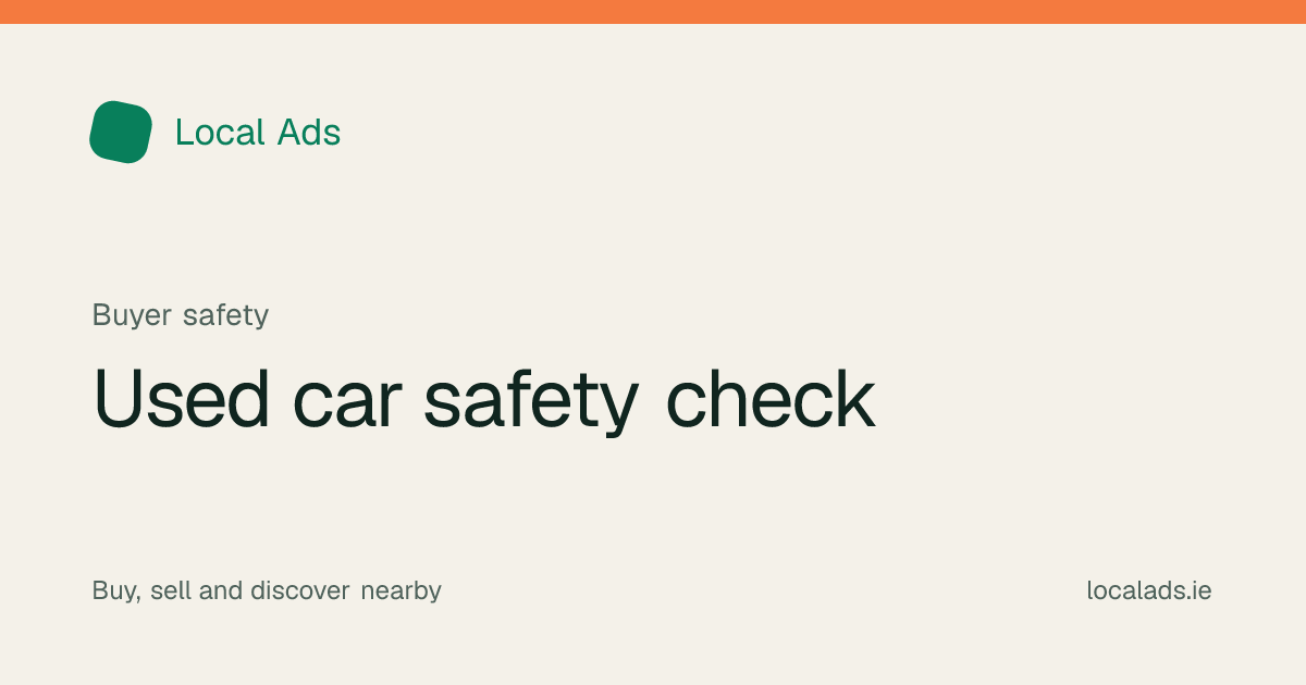 Used car inspection checklist on a printed notepad