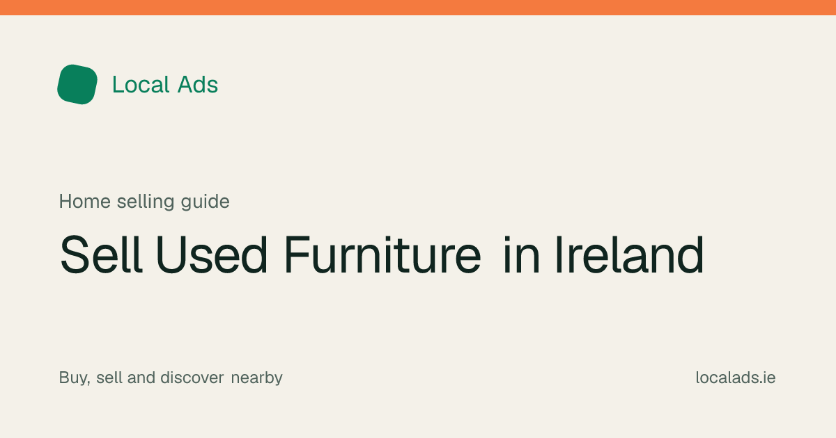 Local Ads illustrated title card: Sell Used Furniture in Ireland