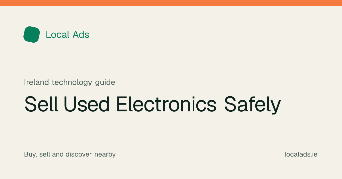 Local Ads illustrated title card: Sell Used Electronics Safely
