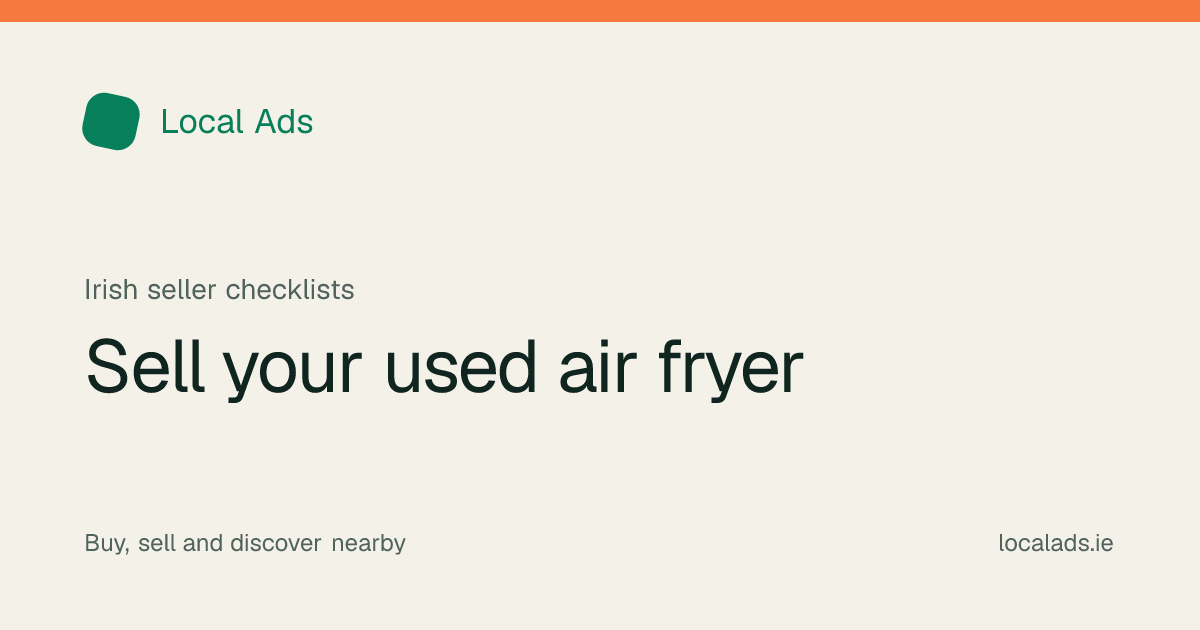 Local Ads editorial title graphic: Sell your used air fryer