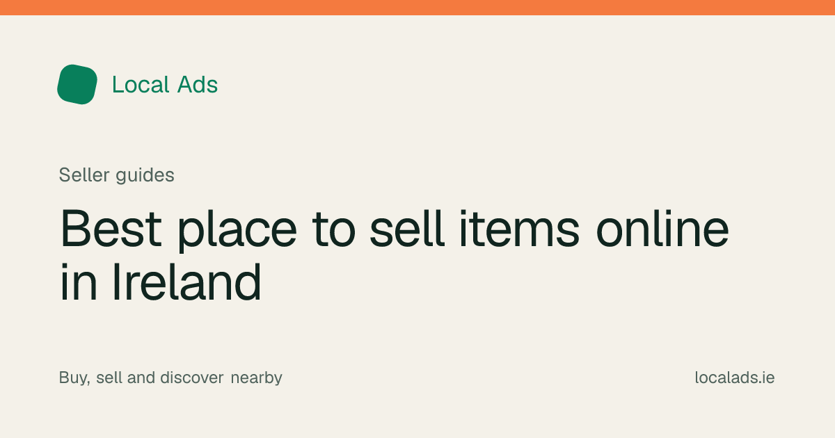 Irish seller comparing local online marketplaces before advertising a second-hand item