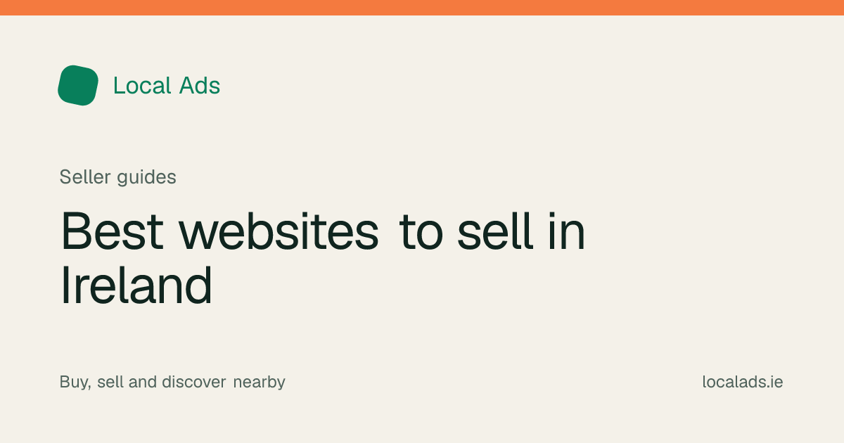 Irish seller comparing websites for advertising second-hand items