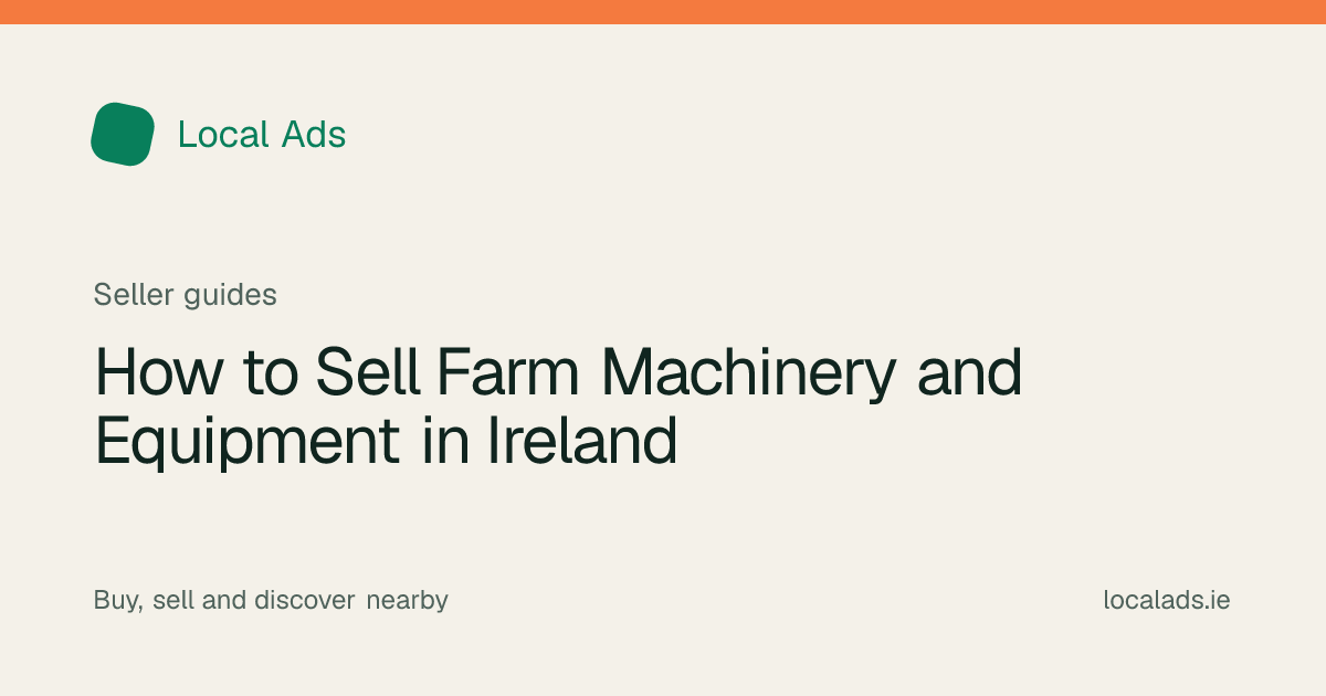 Agricultural machinery photographed in a clear farmyard for sale
