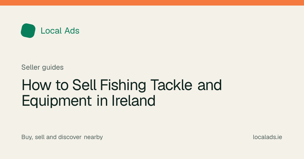 Fishing rods, reels and tackle organised for a detailed sale listing