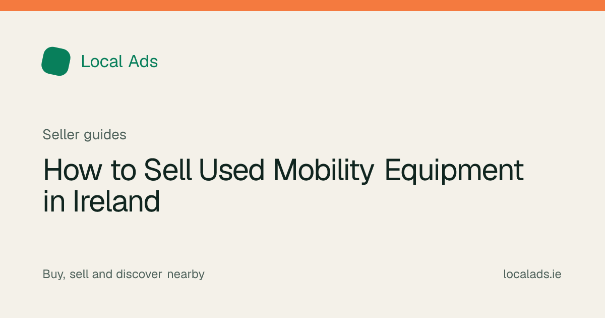 Clean mobility equipment photographed with controls and dimensions visible