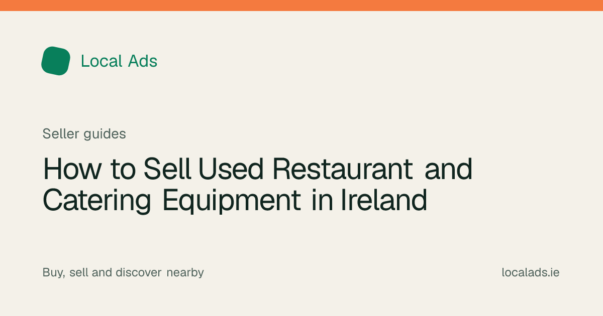 Clean commercial catering equipment labelled with specifications for sale