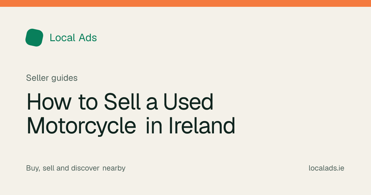 Used motorcycle cleaned and positioned for complete sale photographs