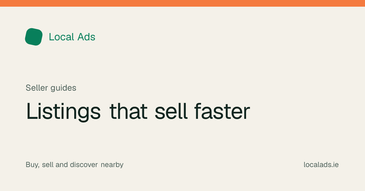 Seller preparing a listing with clear photos and tidy description