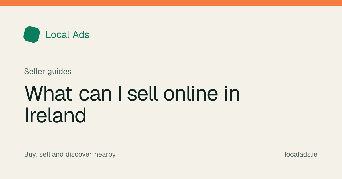 Organised household items being sorted room by room for local online sale in Ireland